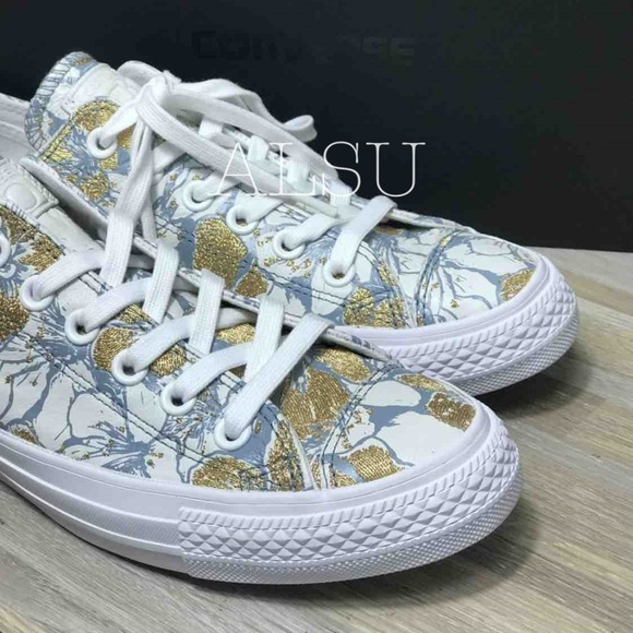 Converse Shoes - Conv&patBO Ctas OX Citadel Leather Gold W AUTHENTI